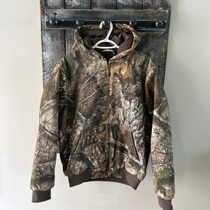 Men's Real Tree Full Zipper Lined Jacket w/Hood Camouflage